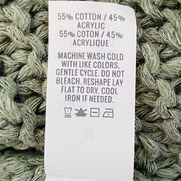 Cozy Hooded Sweater, Loose Knit, Dark Green, Size: M Aerie - Picture 12 of 12